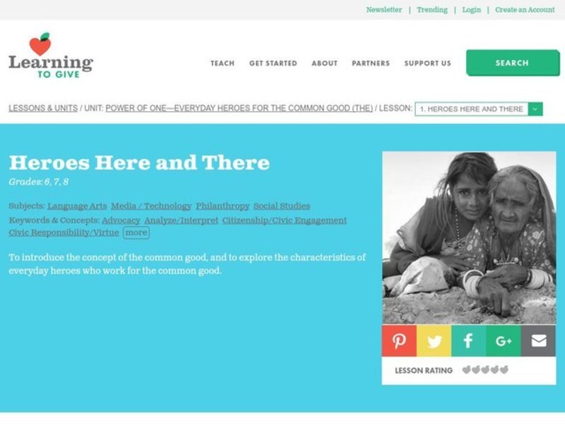 Heroes Here and There Lesson Plan Heroes Here and There Lesson Plan