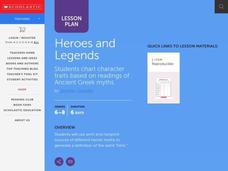 Heroes and Legends Lesson Plan Heroes and Legends Lesson Plan
