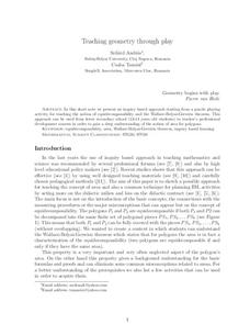 Teaching Geometry Through Play Lesson Plan Teaching Geometry Through Play Lesson Plan