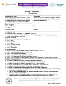 TASC Transition Curriculum: Workshop 13 Lesson Plan TASC Transition Curriculum: Workshop 13 Lesson Plan