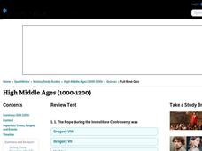 High Middle Ages (1000-1200) Interactive High Middle Ages (1000-1200) Interactive