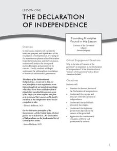 The Declaration of Independence Lesson Plan The Declaration of Independence Lesson Plan