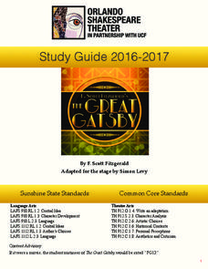 The Great Gatsby: Study Guide Activity The Great Gatsby: Study Guide Activity