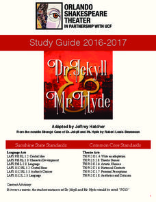 Dr. Jekyll and Mr. Hyde: Study Guide Activity Dr. Jekyll and Mr. Hyde: Study Guide Activity