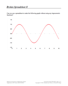 Broken Spreadsheet II Assessment Broken Spreadsheet II Assessment