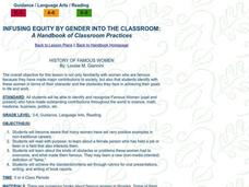 History of Famous Women Lesson Plan History of Famous Women Lesson Plan