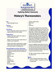 History's Thermometers Lesson Plan History's Thermometers Lesson Plan
