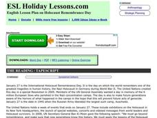 Holocaust Remembrance Day Worksheet Holocaust Remembrance Day Worksheet