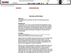 Steroids and the Body Lesson Plan Steroids and the Body Lesson Plan