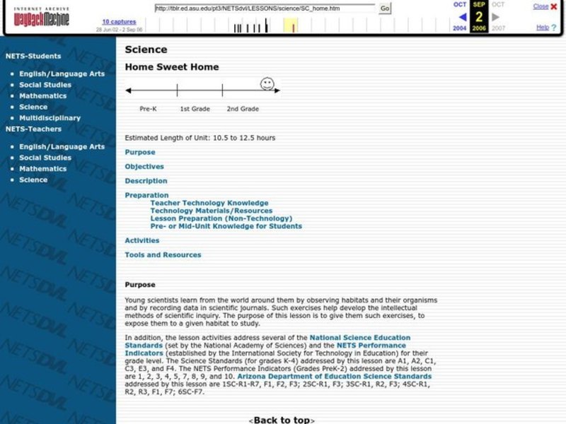Home Sweet Home Lesson Plan Home Sweet Home Lesson Plan