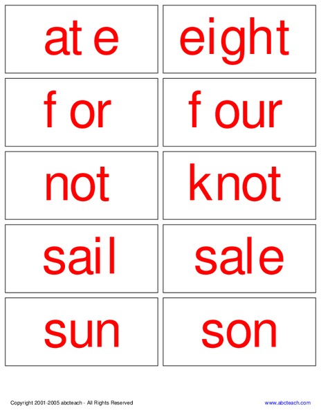 Homonyms Worksheet Homonyms Worksheet