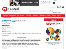 Keep It Up Lesson Plan Keep It Up Lesson Plan