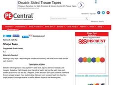 Shape Toss Lesson Plan Shape Toss Lesson Plan