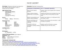 How Do I Learn Best? Lesson Plan How Do I Learn Best? Lesson Plan