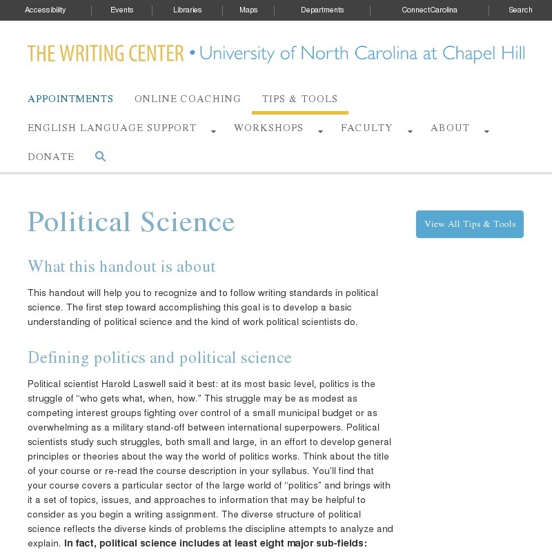 Political Science Website Political Science Website