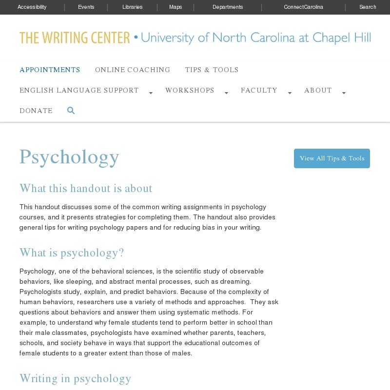 Psychology Website Psychology Website
