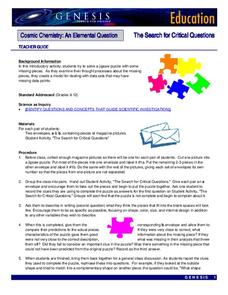 The Search for Critical Questions Lesson Plan The Search for Critical Questions Lesson Plan