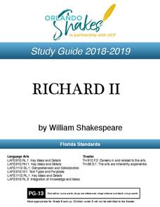 Richard II: Study Guide Activity Richard II: Study Guide Activity