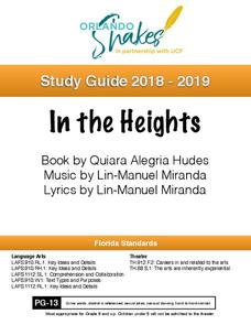 In the Heights: Study Guide Activity In the Heights: Study Guide Activity