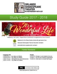 It’s a Wonderful Life: Study Guide Activity It’s a Wonderful Life: Study Guide Activity
