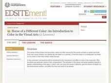 Horse of a Different Color: An Introduction to Color in the Visual Arts Lesson Plan Horse of a Different Color: An Introduction to Color in the Visual Arts Lesson Plan
