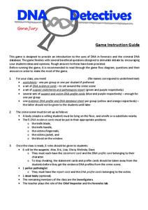 DNA Detectives Activity DNA Detectives Activity