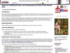 Horse of a Different Color: An Introduction to Color in the Visual Arts Lesson Plan Horse of a Different Color: An Introduction to Color in the Visual Arts Lesson Plan