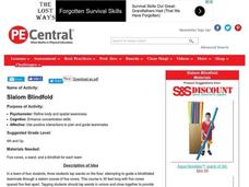 Slalom Blindfold Lesson Plan Slalom Blindfold Lesson Plan
