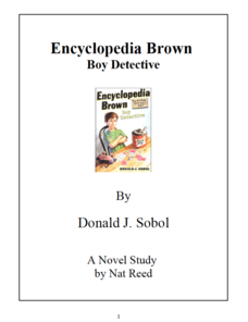 Encyclopedia Brown, Boy Detective: Novel Study Study Guide Encyclopedia Brown, Boy Detective: Novel Study Study Guide