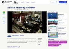 Relative Reasoning in Finance Instructional Video Relative Reasoning in Finance Instructional Video