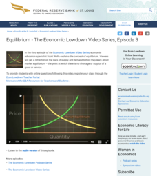 Episode 3: Equilibrium Video Episode 3: Equilibrium Video