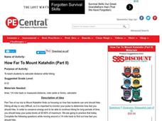 How Far To Mount Katahdin (Part II) Lesson Plan How Far To Mount Katahdin (Part II) Lesson Plan