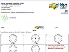 Hour Worksheet Hour Worksheet