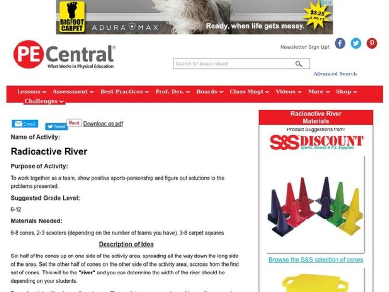Radioactive River Lesson Plan Radioactive River Lesson Plan