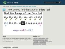 How Do You Find the Range of a Data Set? Instructional Video How Do You Find the Range of a Data Set? Instructional Video