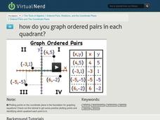 How Do You Graph Ordered Pairs in Each Quadrant? Instructional Video How Do You Graph Ordered Pairs in Each Quadrant? Instructional Video
