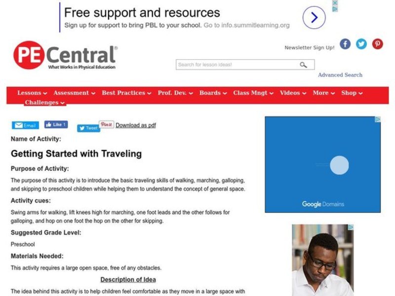 Getting Started with Traveling Lesson Plan Getting Started with Traveling Lesson Plan