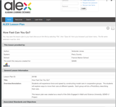 How Fast Can You Go? Lesson Plan How Fast Can You Go? Lesson Plan