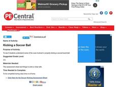 Kicking a Soccer Ball Lesson Plan Kicking a Soccer Ball Lesson Plan