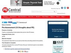 Physical Education Pre-Assessment Lesson Plan Physical Education Pre-Assessment Lesson Plan