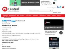 Sentences In Motion Lesson Plan Sentences In Motion Lesson Plan