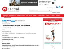 Locomotor Lakes, Rivers, and Streams Lesson Plan Locomotor Lakes, Rivers, and Streams Lesson Plan