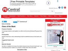 Class of the Week Lesson Plan Class of the Week Lesson Plan