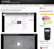 Shortest Distance between Line and Point Instructional Video Shortest Distance between Line and Point Instructional Video