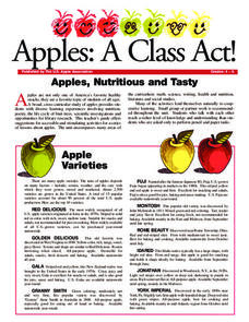 Apples: A Class Act! (Grades 4–6) Activity Apples: A Class Act! (Grades 4–6) Activity