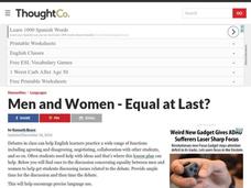 Conversation Lesson: Men and Women - Equal at Last? Lesson Plan Conversation Lesson: Men and Women - Equal at Last? Lesson Plan