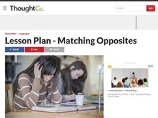 Lesson Plan - ESL Vocabulary Lesson Plan - Opposites for Advanced Level Learners Lesson Plan Lesson Plan - ESL Vocabulary Lesson Plan - Opposites for Advanced Level Learners Lesson Plan