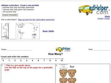 How Many? Worksheet How Many? Worksheet