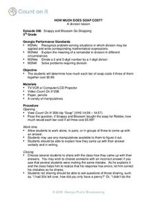 How much does soap cost? Lesson Plan How much does soap cost? Lesson Plan