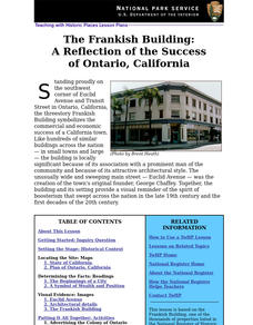 The Frankish Building: A Reflection Of The Success of Ontario, California Lesson Plan The Frankish Building: A Reflection Of The Success of Ontario, California Lesson Plan